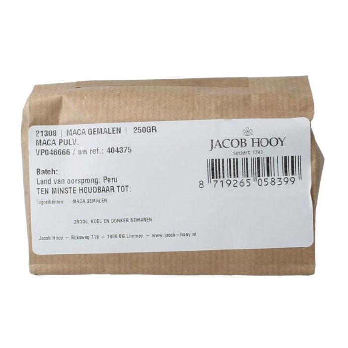 Jacob hooy jacob Hooy MACA GEMALEN - 250gr