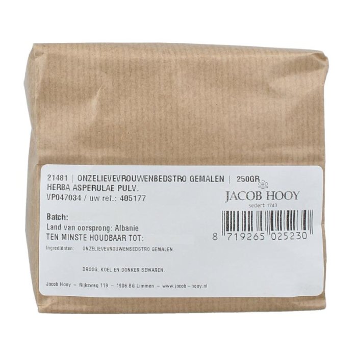Jacob hooy jacob Hooy ONZELIEVEVROUWENBEDSTRO GEMALEN - 250gr