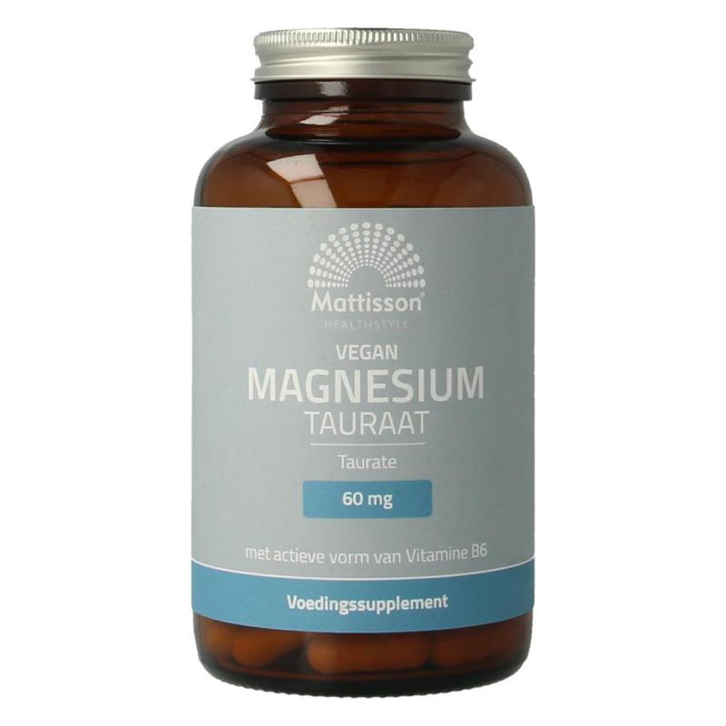 Mattisson Mattisson Veg Magnesium Tauraat 750mg - 120 vcaps. - 120vcp