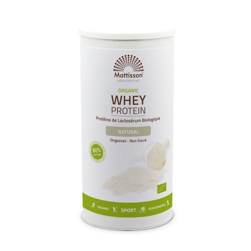 Mattisson Mattisson Bio Wei Proteïne Poeder Naturel450g - 450gr