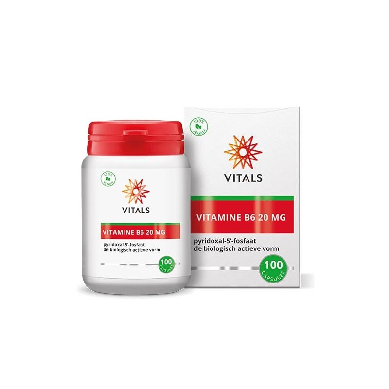 Vitals Vitals Vitamine B6 20 mg (pyridoxal-5'-fosfaat) - 100cp