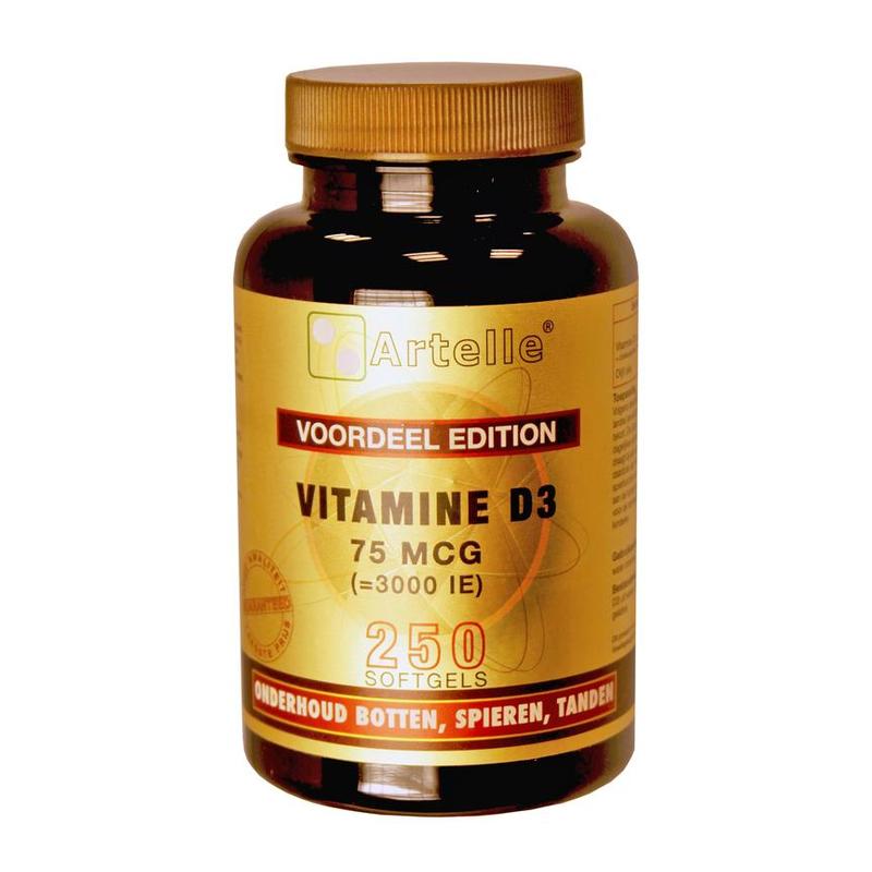 Artelle Artelle Vitamine D3 75mcg (=3000IE) 250c - 250sft