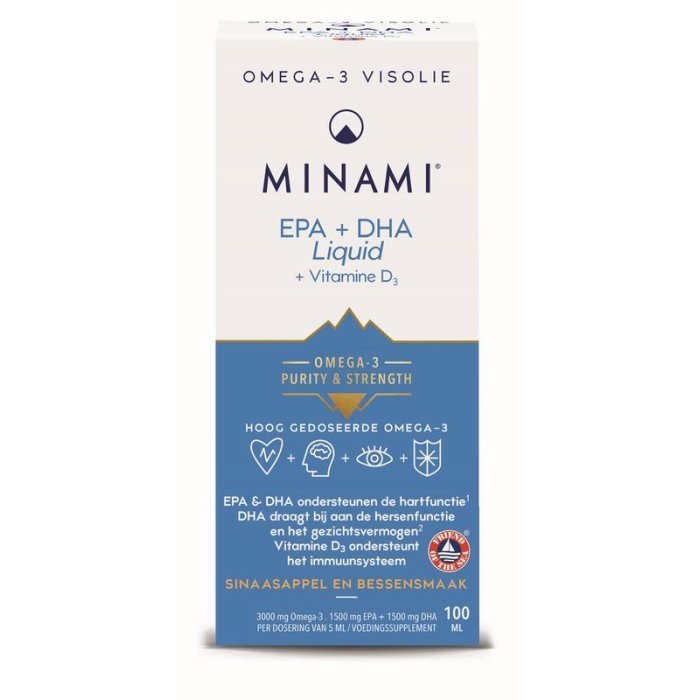 Minami Minami EPA + DHA Liquid Adult + Vitamine D3 - 100ml