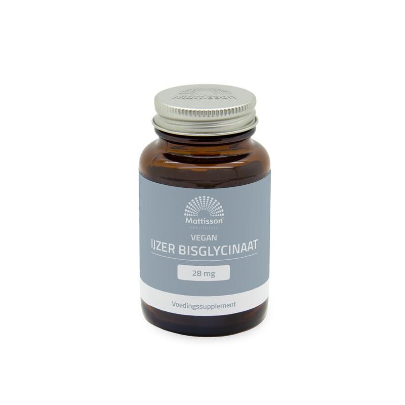 Mattisson Mattisson IJzer Bisglycinaat 28mg - 90vcp