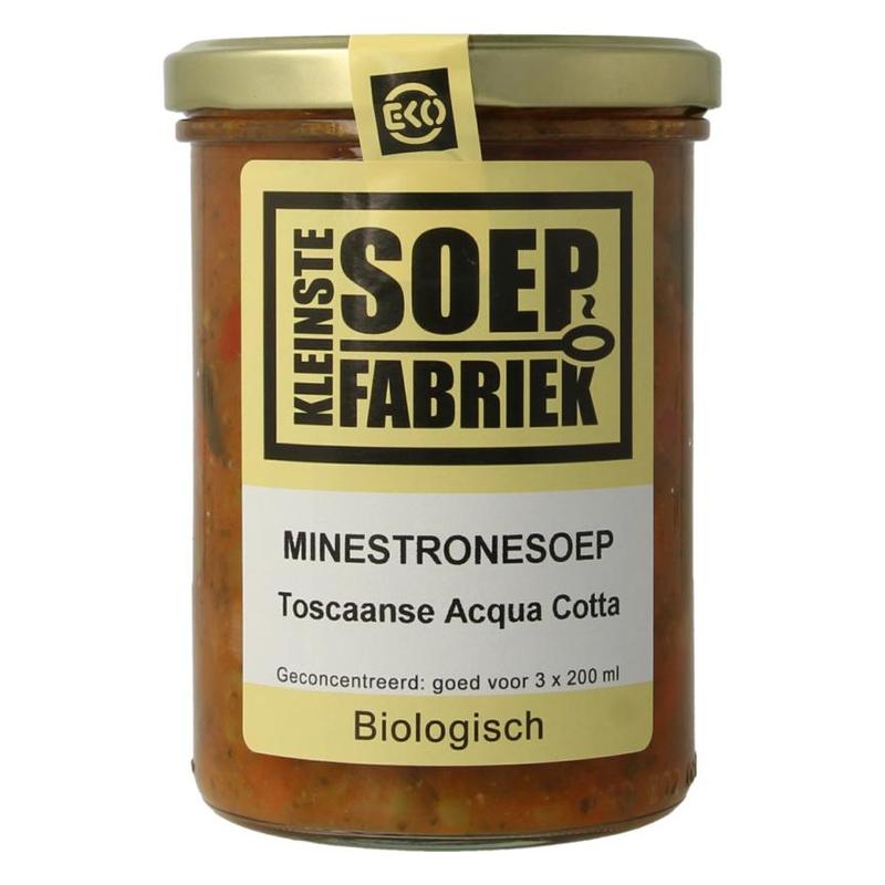 Kleinste soepfabriek Kleinste Soepfabriek Minestronesoep Bio Toscaanse Acqua Cotta - 400ml