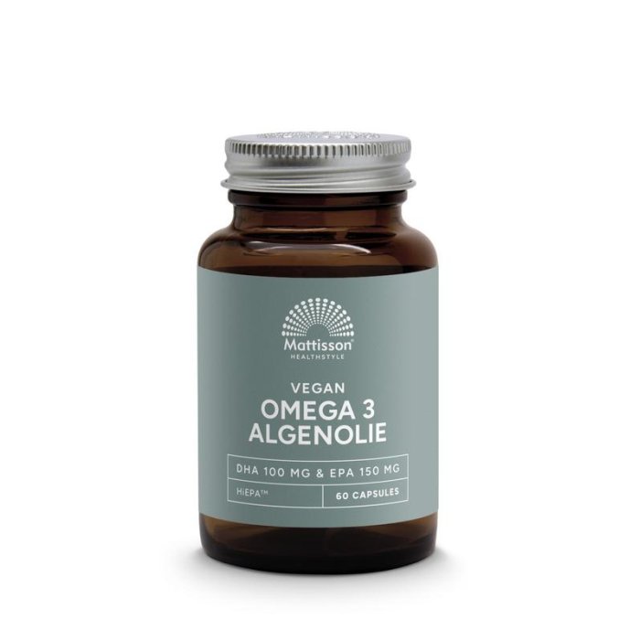 Mattisson Mattisson Omega 3 Algenolie Epa 150mg & DHA 100mg - 60cp