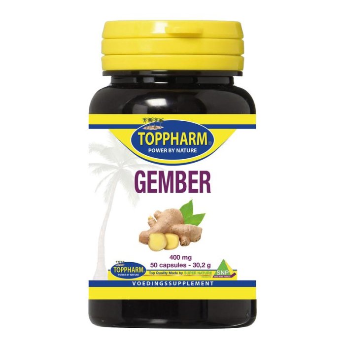 Toppharm TOPPHARM Gember 400 mg - 50cp