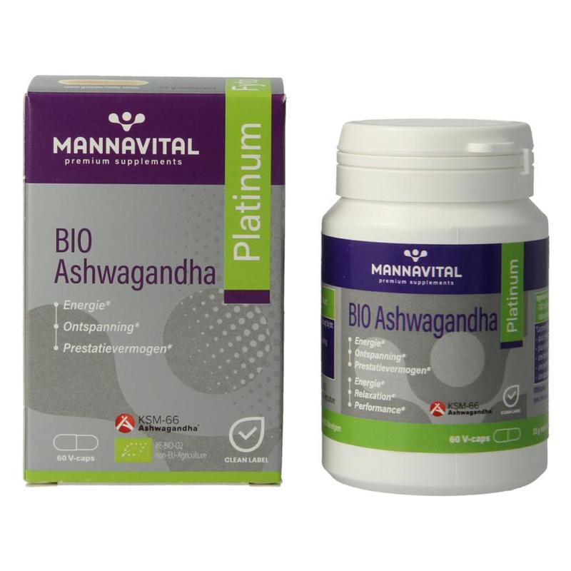 Mannavital Mannavital Ashwagandha BIO Platinum - 60vcp