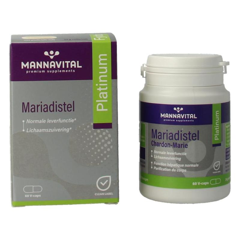Mannavital Mannavital Mariadistel Platinum - 60vcp