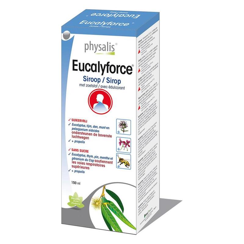 Physalis Physalis PH Eucalyforce siroop suikervrij 150 ml - 150ml