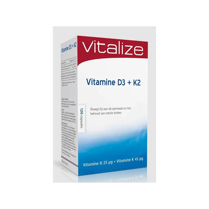 Vitalize Vitalize Vitamine D3 + K2 - 120cp