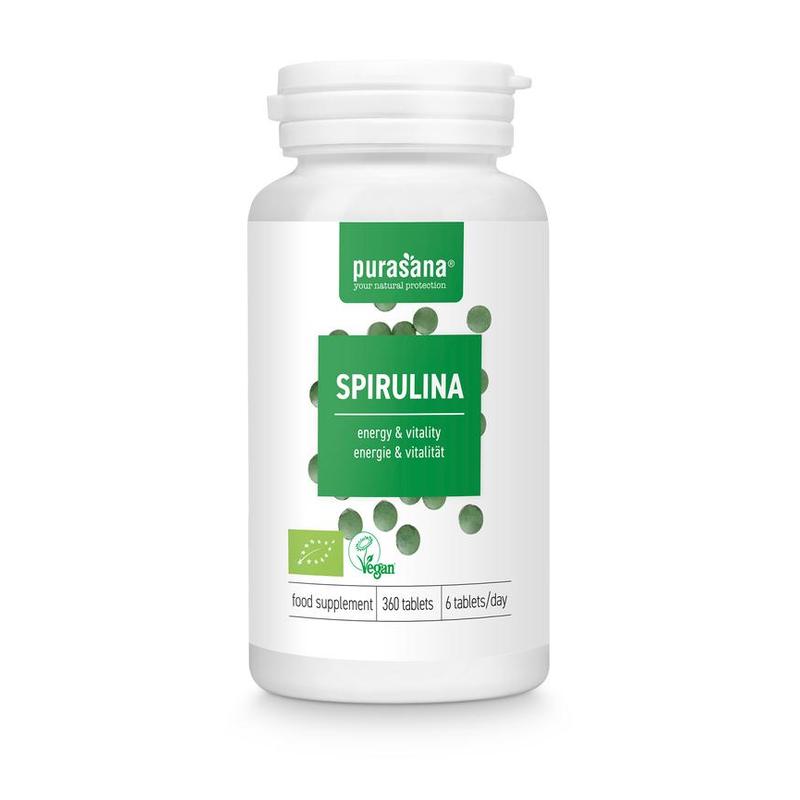 Purasana PURASANA Spirulina 500 mg 360 tabl BIO - 360tb