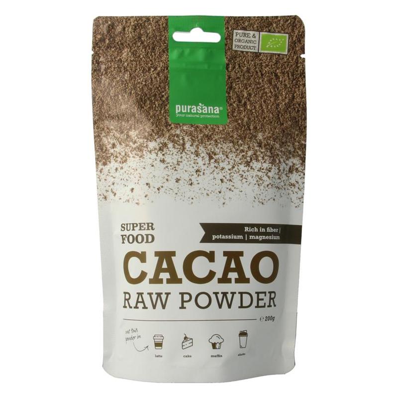 Purasana PURASANA Cacaopoeder 200 g BIO - 200gr