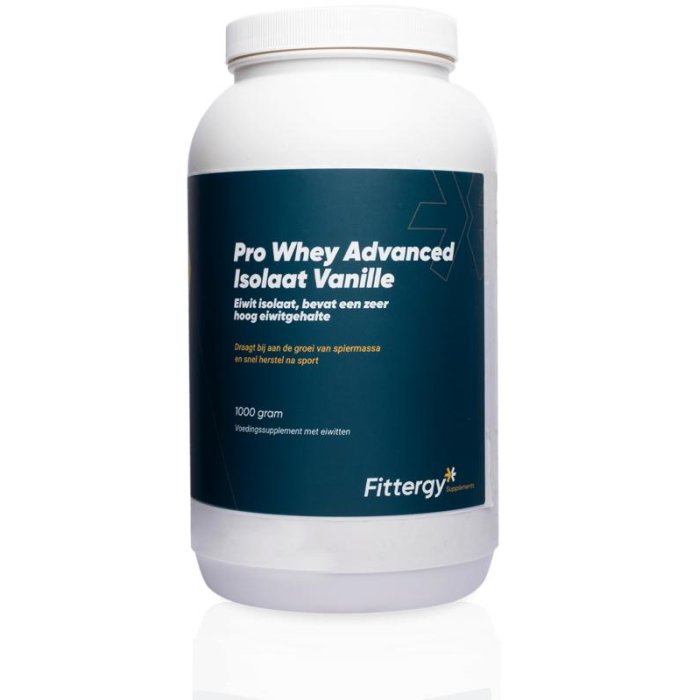 Fittergy Fittergy Pro Whey Advanced isolate Vanille - 1kg