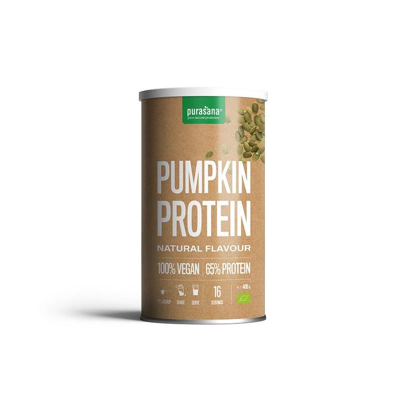 Purasana PURASANA Veg proteine 65% pompoen 65% natuur BIO - 400gr