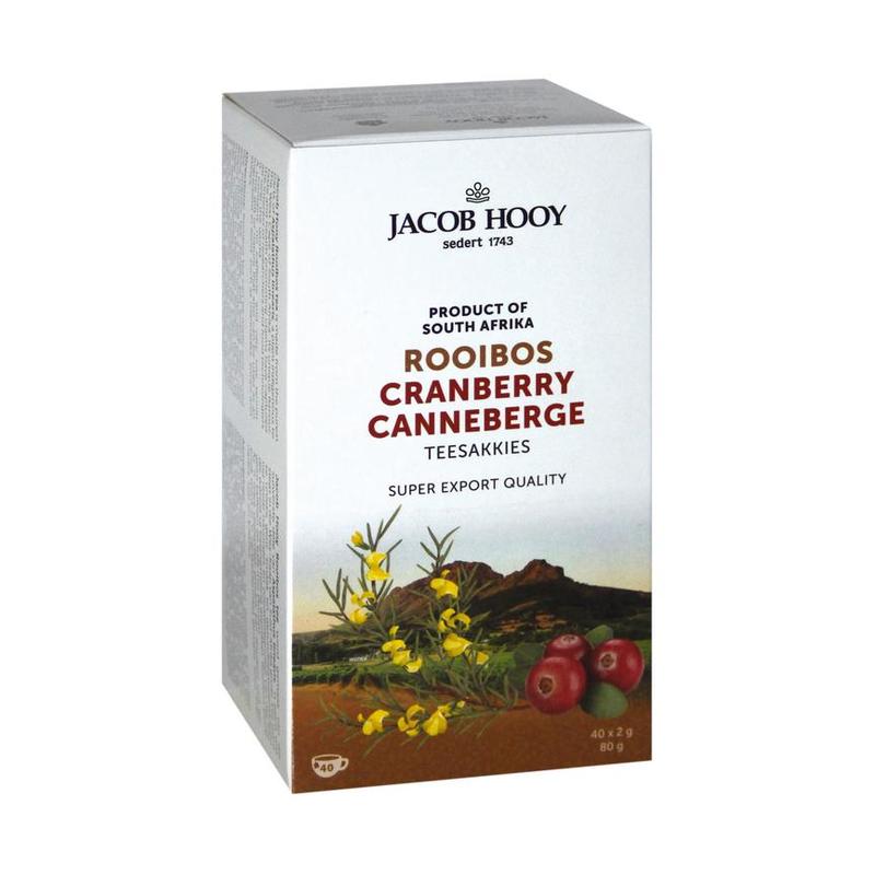 Jacob hooy Jacob Hooy ROOIBOS CRANBERRY 40 SAKKIES - 40zk
