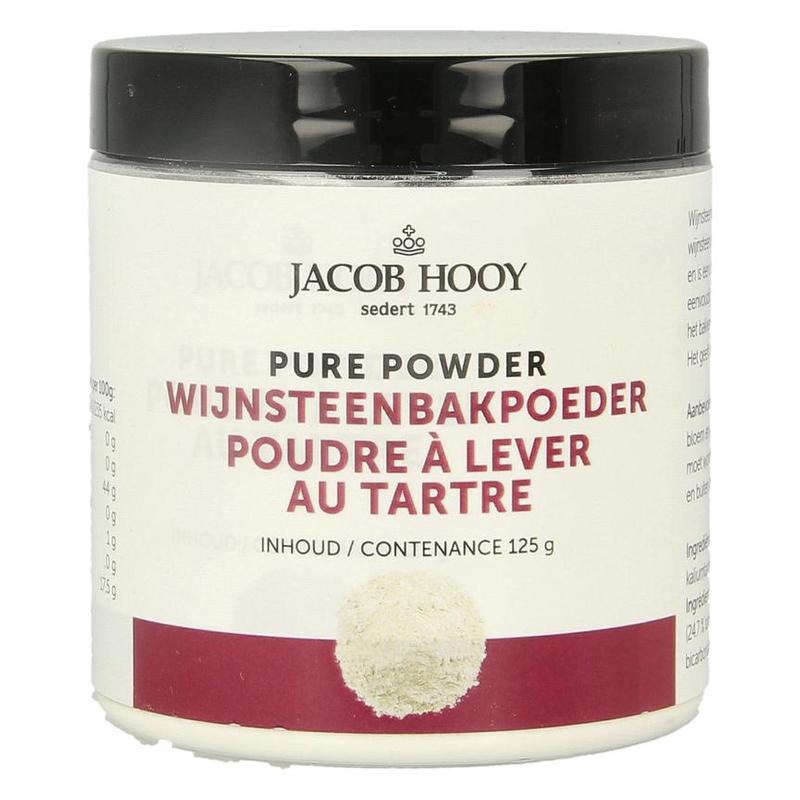 Jacob hooy Jacob Hooy WIJNSTEEN BAKPOEDER 125GRAM - 125gr