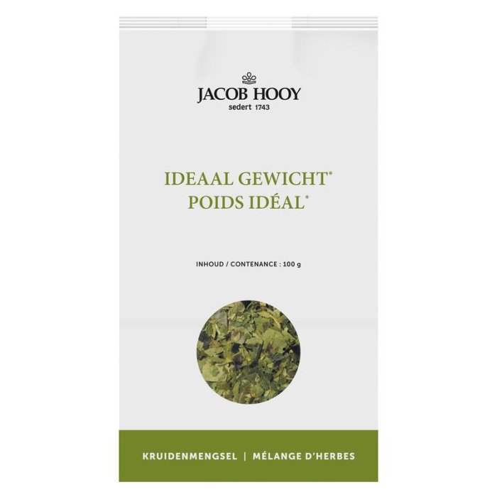 Jacob hooy Jacob Hooy IDEAAL GEWICHT 100GR - 100gr