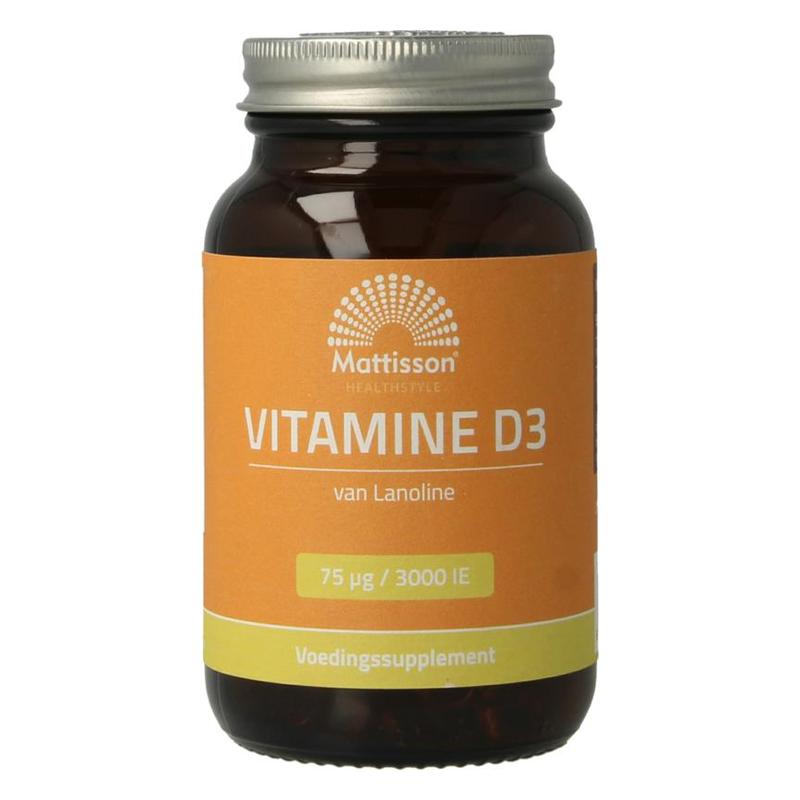Mattisson Mattisson Vitamine D3 75mcg 3000 IE 240 caps. - 240cp