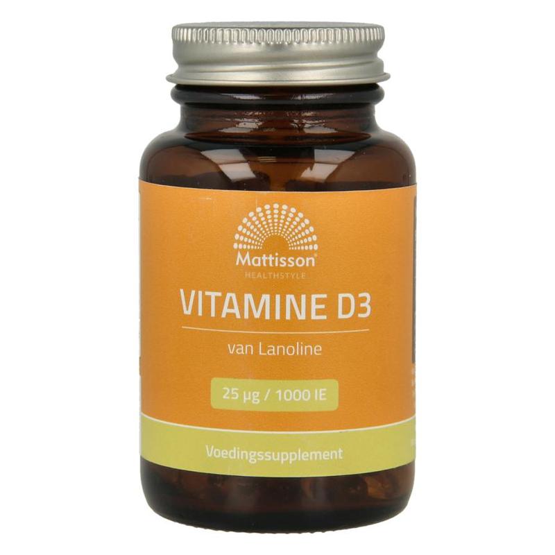 Mattisson Mattisson Vitamine D3 25mcg - 1000 IE 300 Sofgels - 300sft
