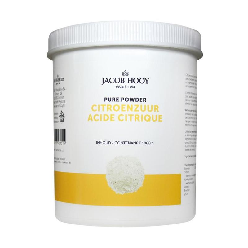 Jacob hooy Jacob Hooy CITROENZUUR POT 1KG - 1kg