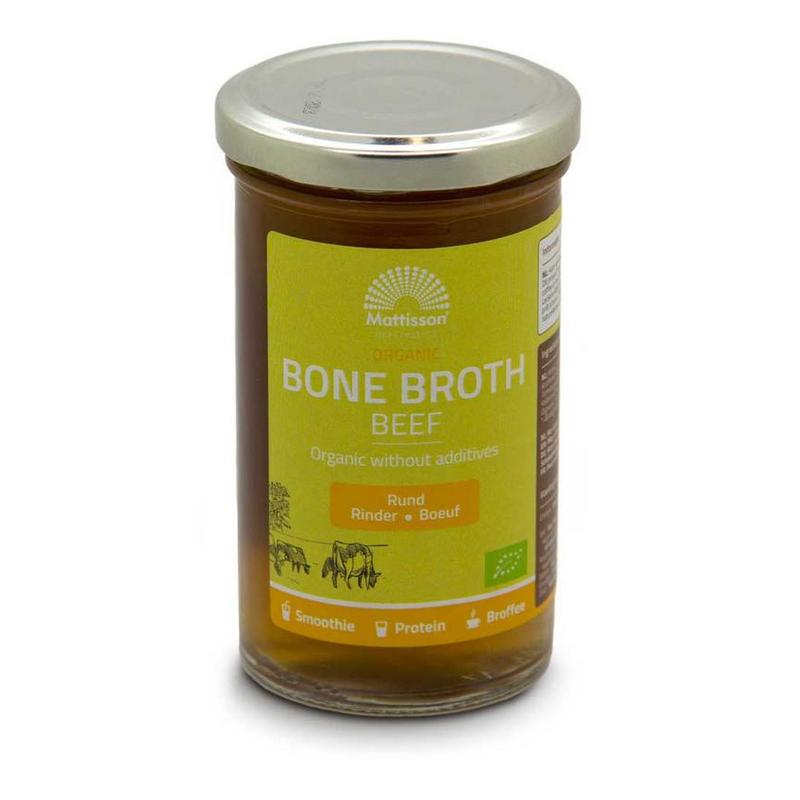 Mattisson Mattisson Org Beef Bone Broth Rund Bio 240ml - 240ml