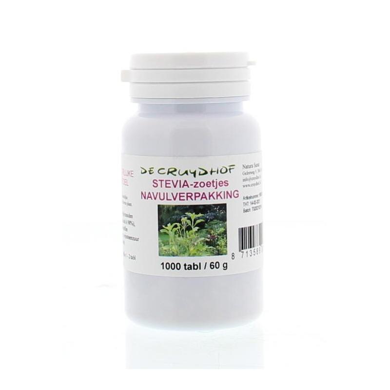 Cruydhof CRUYDHOF Stevia-zoetjes, navulverpakking - 1000tb