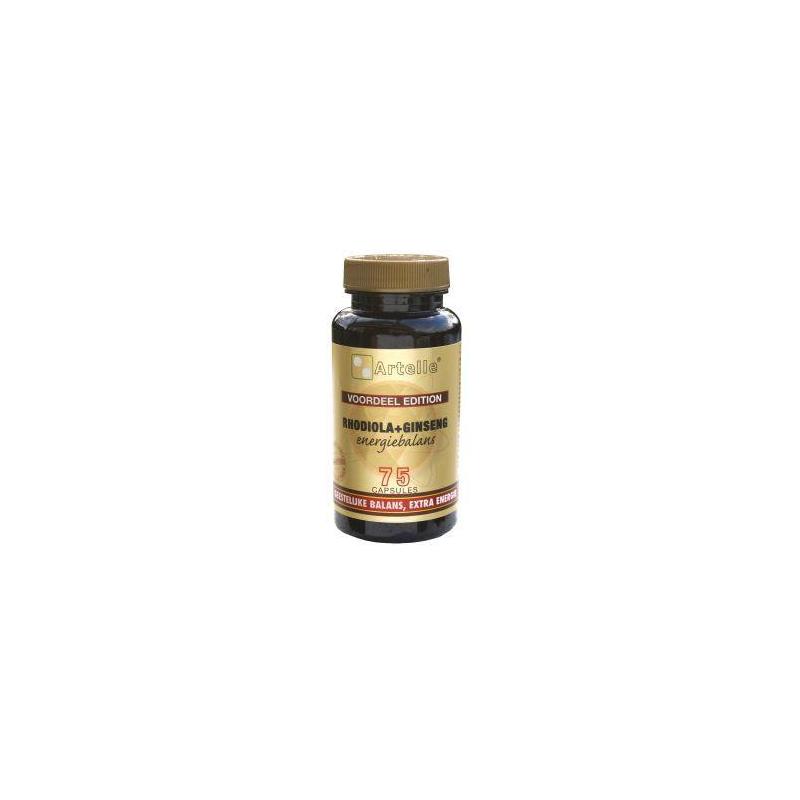 Artelle Artelle Rhodiola/Ginseng energiebalans - 75cp