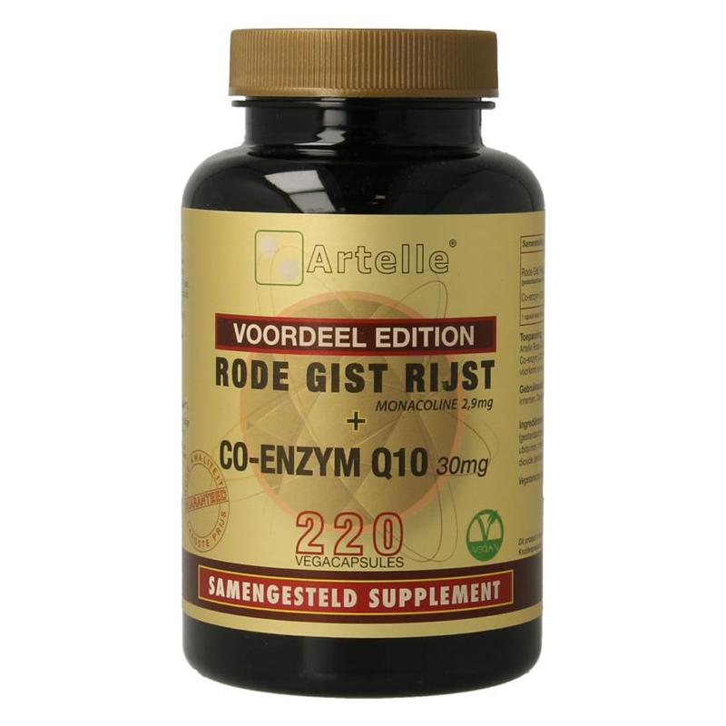 Artelle Artelle Rode Gist Rijst + Q10 30 mg 220 - 220vcp