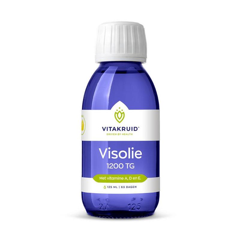 Vitakruid Vitakruid Visolie 1200 Vloeib. Triglyceriden A,D,E - 125ml