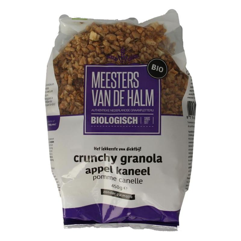 Meesters van de halm Meesters van de Halm Crunchy Appel  Kaneel Bio - 450gr