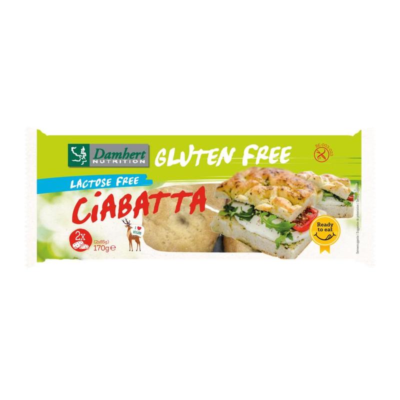 Damhert Damhert Gluten Free Ciabatta Lactose Free - 170gr