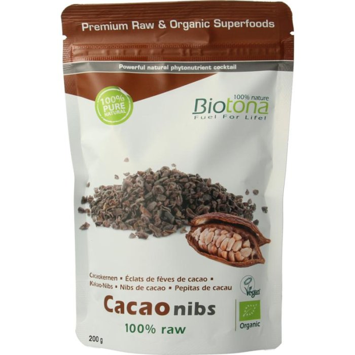 Biotona Biotona Cacao Nibs Raw - 200gr