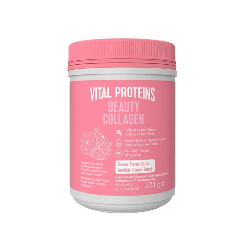 Vital proteins Vital Proteins Beauty Collageen Aardbei Citroen smaak - 271gr