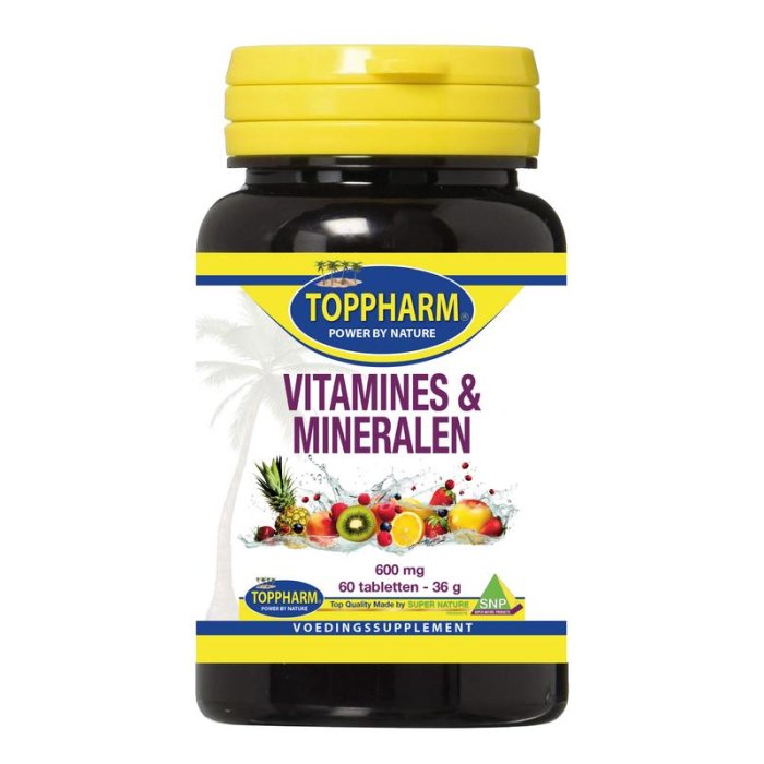 Toppharm TOPPHARM Vitamines & minerales - 60tb