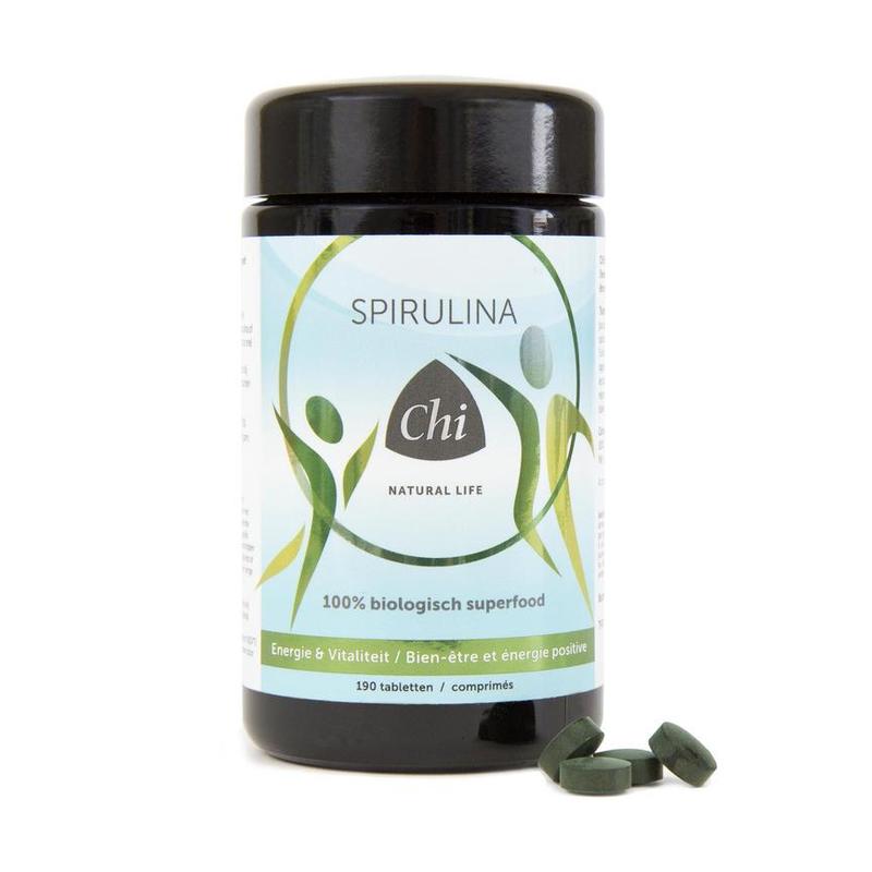 Chi Chi Spirulina 100% Biologisch 190 tabletten - 190tb