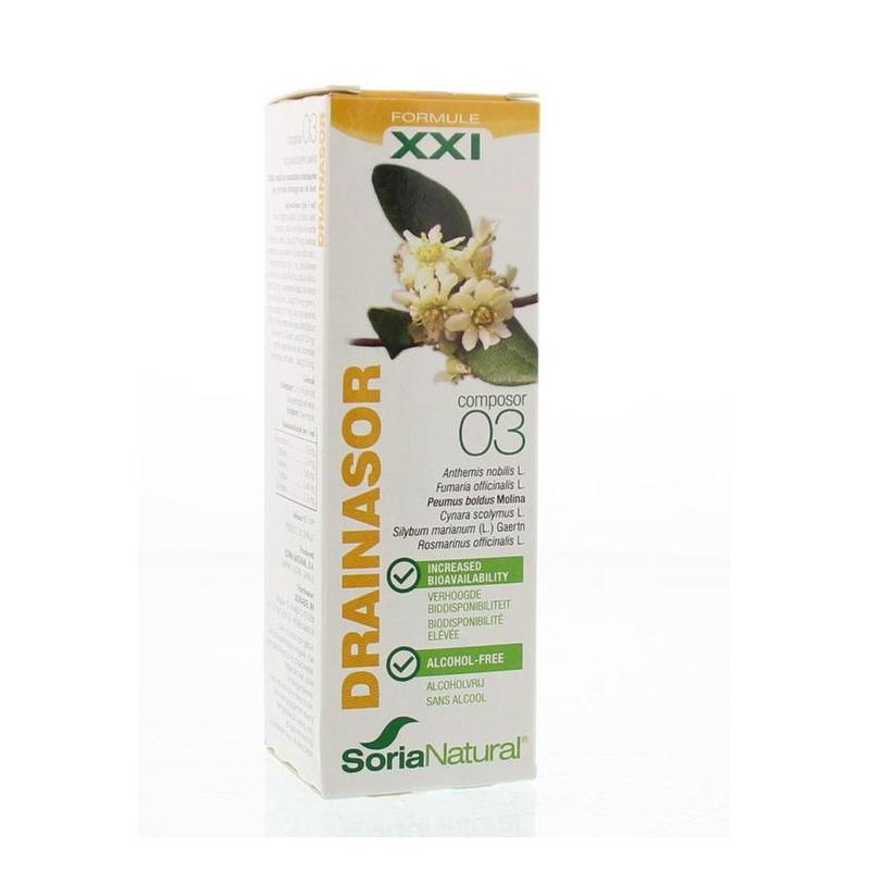 Soria natural Soria Natural Composor 3 Drainasor XXI - 50ml