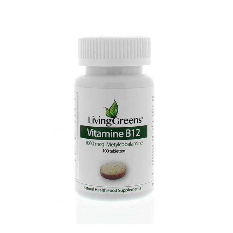 Livinggreens Livinggreens Vitamine B12 methylcobalamine 1000mcg - 100tb