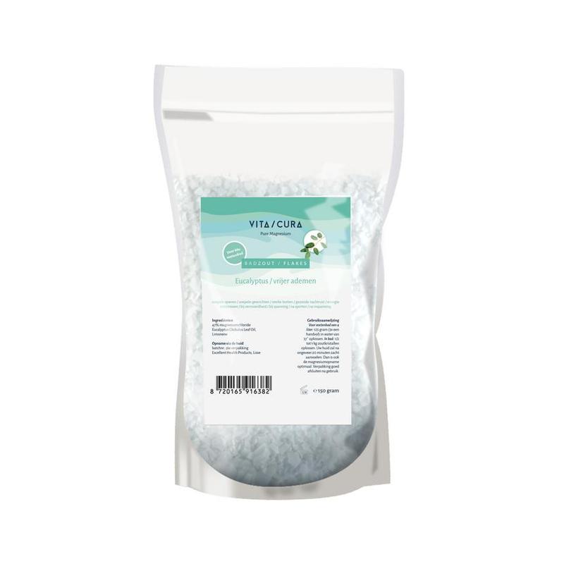Vitacura VitaCura Magnesium Zout / Flakes Eucalyptus - 150gr