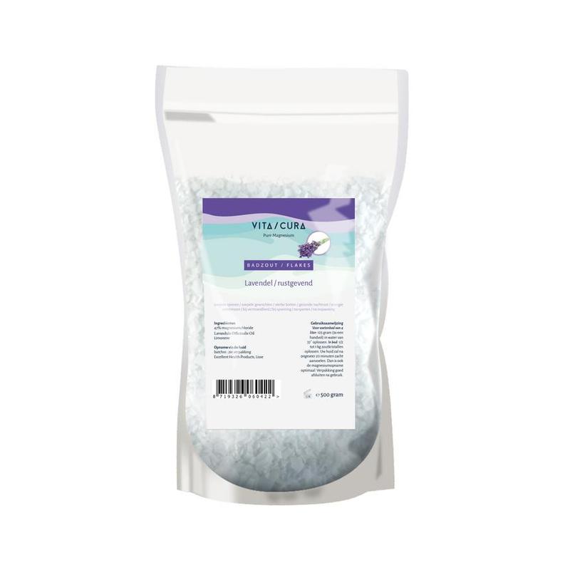 Vitacura VitaCura Magnesium Zout / Flakes Lavendel - 500gr