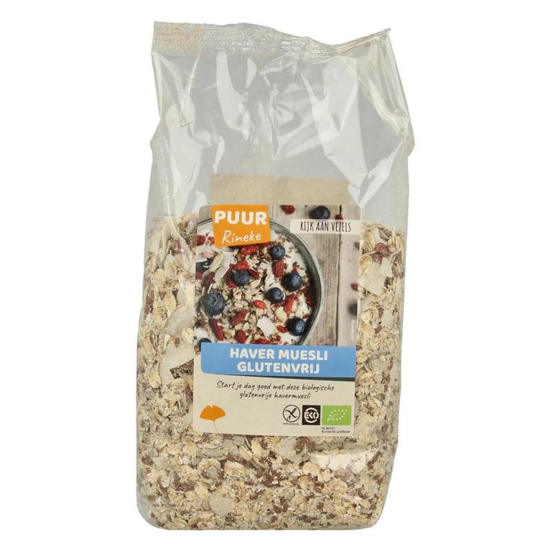 Puur rineke PUUR RINEKE Haver muesli glutenvrij - 750gr