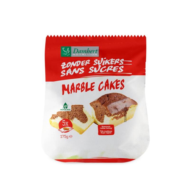 Damhert Damhert Zonder Suikers Marmer Cakes - 175gr