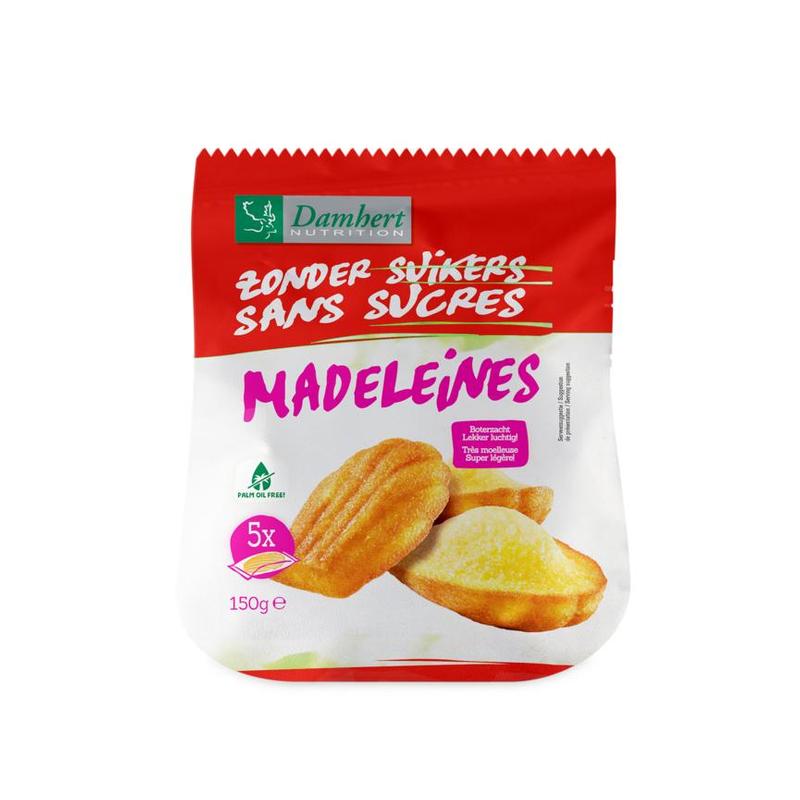 Damhert Damhert Zonder Suikers Madeleines - 150gr