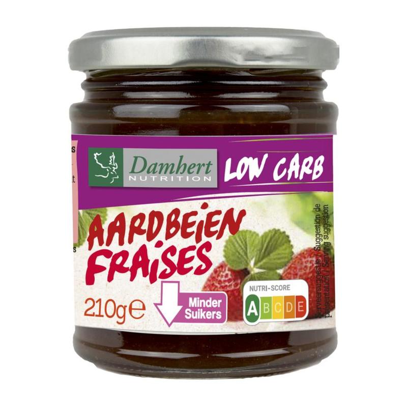 Damhert Damhert Low Carb Confituur Aardbei - 210gr