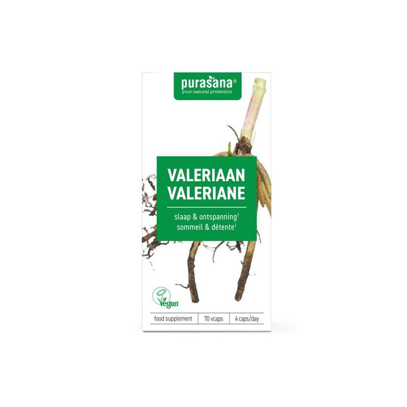 Purasana PURASANA Valeriaan extract 300 mg 70 Vcaps - 70vcp