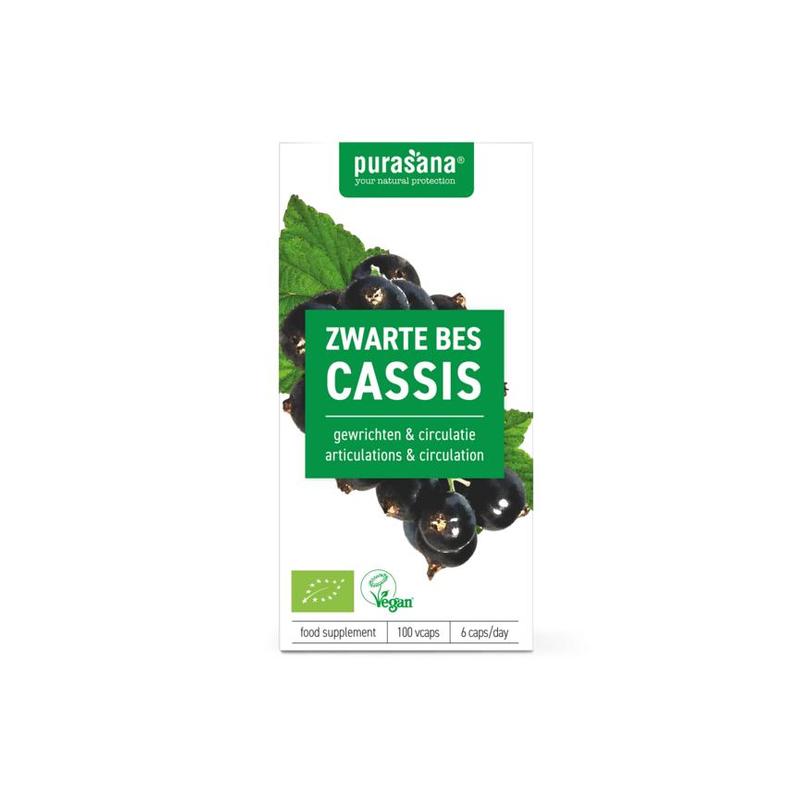Purasana PURASANA Zwarte bes 300 mg 100 Vcaps BIO - 100vcp