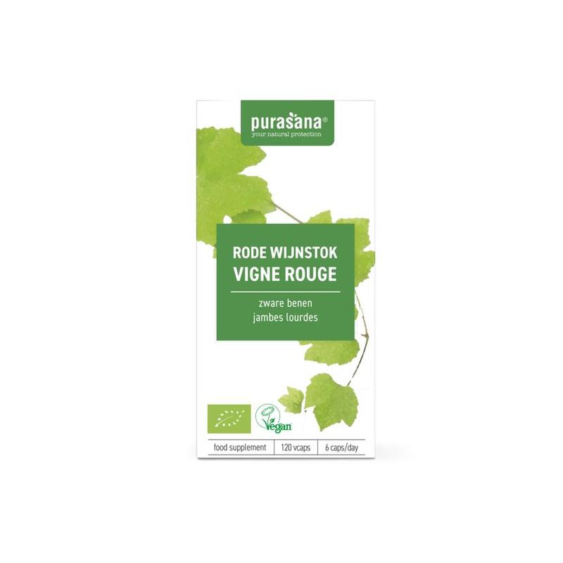 Purasana PURASANA Rode wijnstok 300 mg 120 Vcaps BIO - 120vcp