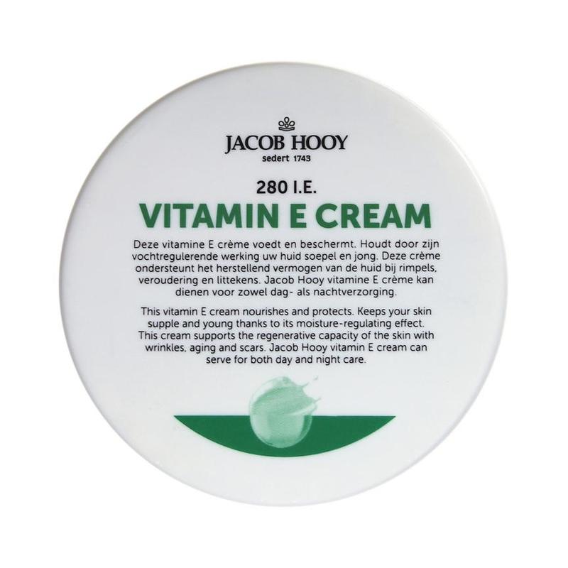 Jacob hooy Jacob Hooy Vitamine E creme pot 140gram - 140gr