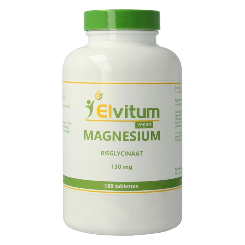 Elvitum Elvitum Magnesium Bisglycinaat 130 mg - 180tb