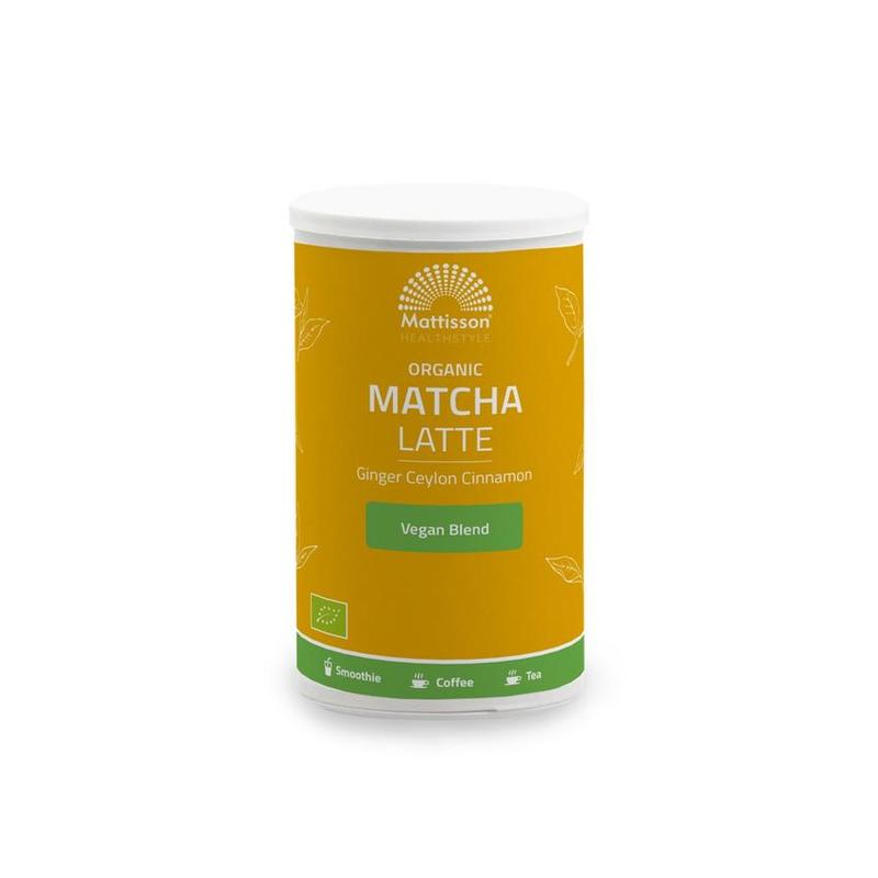 Mattisson Mattisson OrgMatcha Latte Gember Ceylon Kaneel140g - 140gr